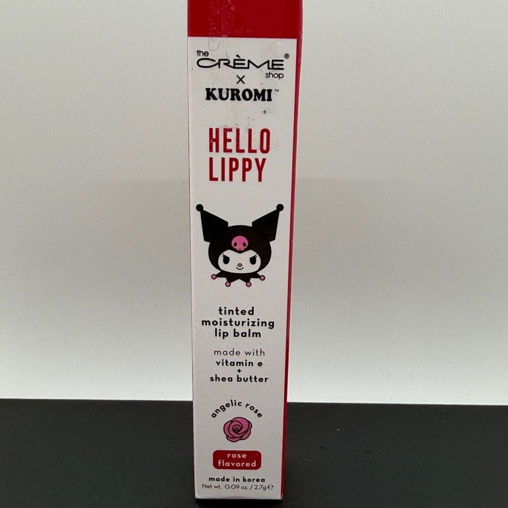 The Crème Shop x Kuromi Hello Lippy Tinted Moisturizing Lip Balm - Rose. BNIB